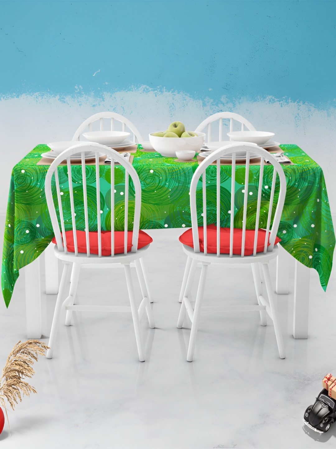 

ArtzFolio Multicoloured Anti-Slip 6-Seater Table Cover, Multi