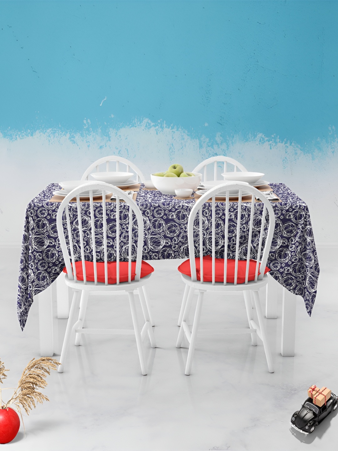 

ArtzFolio Multicoloured Anti-Slip 6-Seater Table Cover, Multi