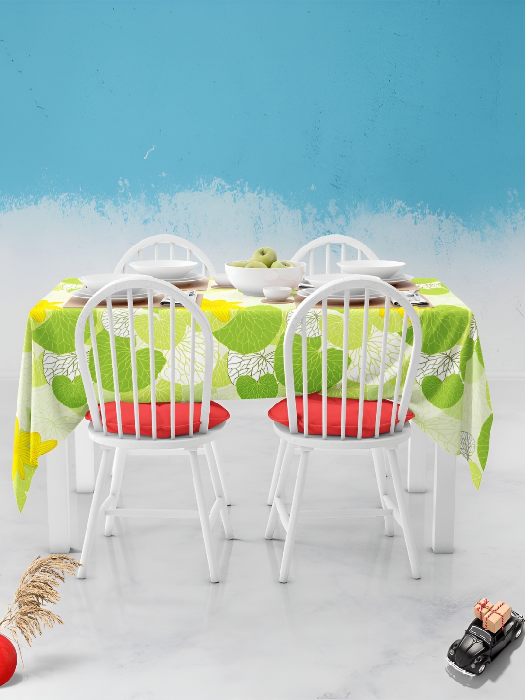 

ArtzFolio Multicoloured Anti-Slip 6-Seater Table Cover, Multi