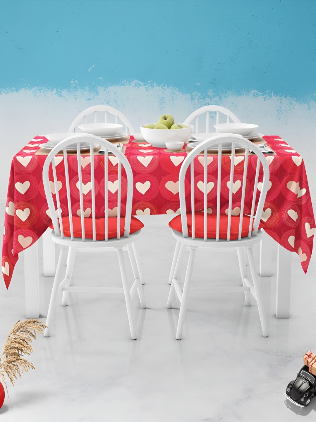 

ArtzFolio Multicoloured Anti-Slip 6-Seater Table Cover, Multi