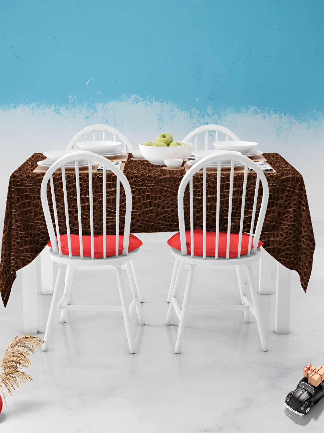 

ArtzFolio Multicoloured Anti-Slip 6-Seater Table Cover, Multi