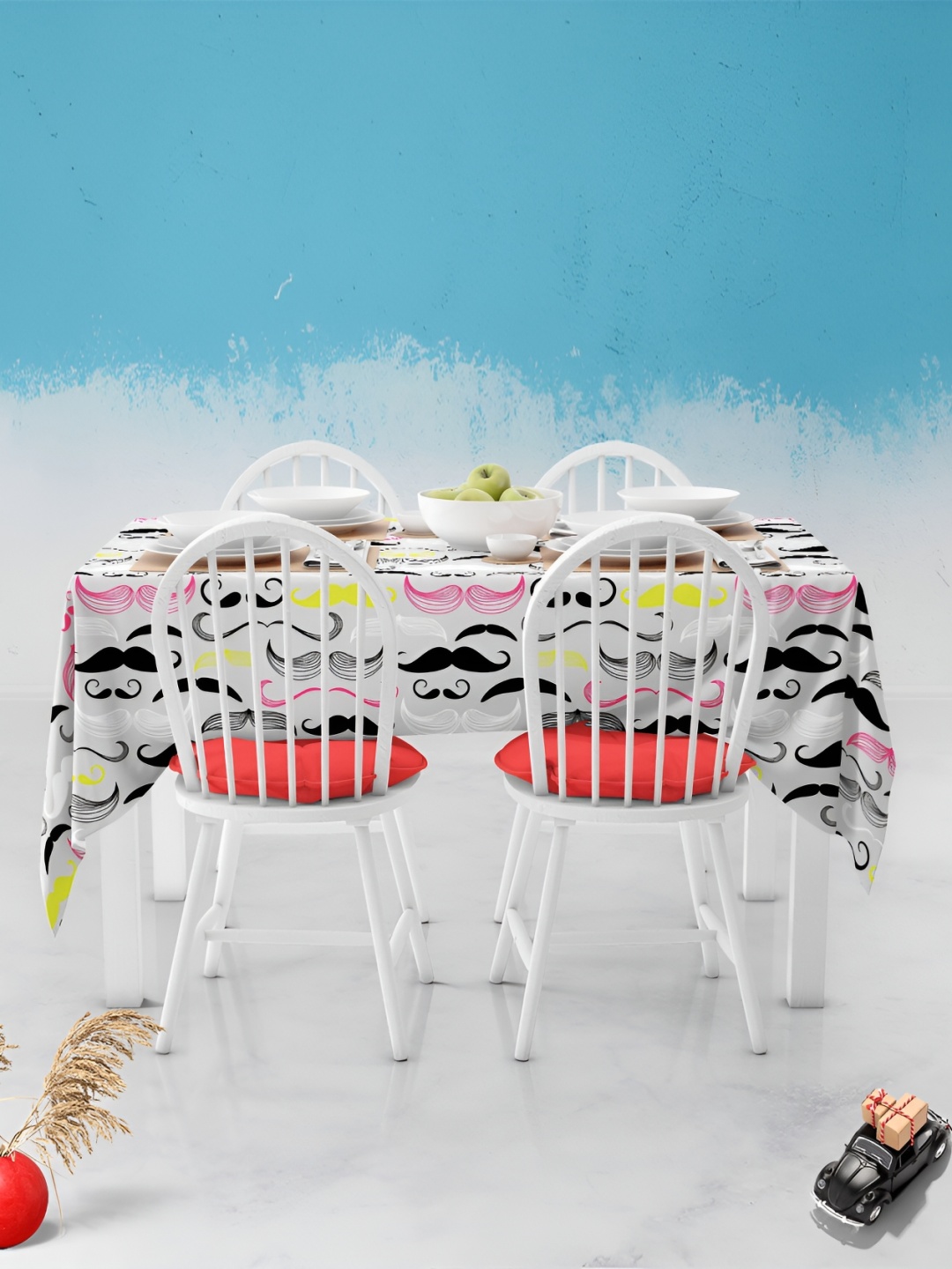 

ArtzFolio Multicoloured Anti-Slip 6-Seater Table Cover, Multi