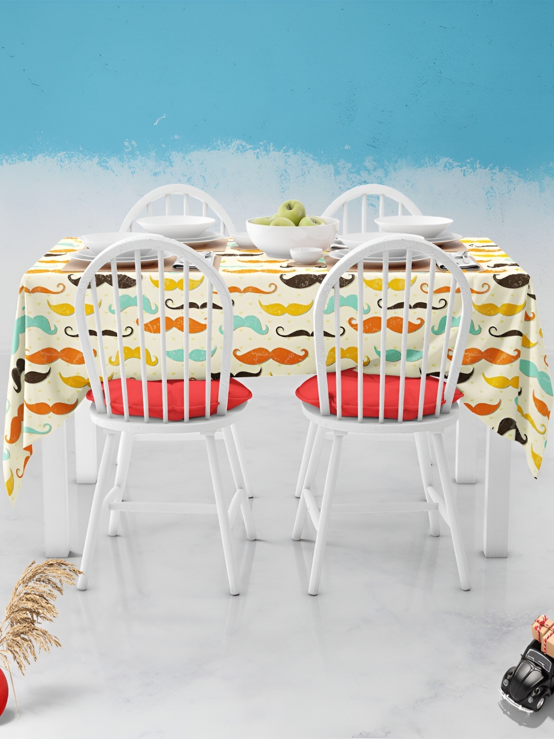 

ArtzFolio Multicoloured Anti-Slip 8-Seater Table Cover, Multi