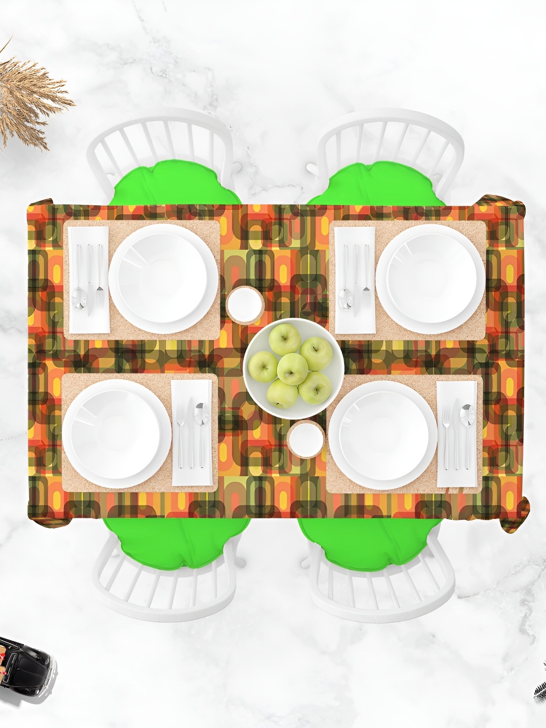 

ArtzFolio Multicoloured Anti-Slip 6-Seater Table Cover, Multi