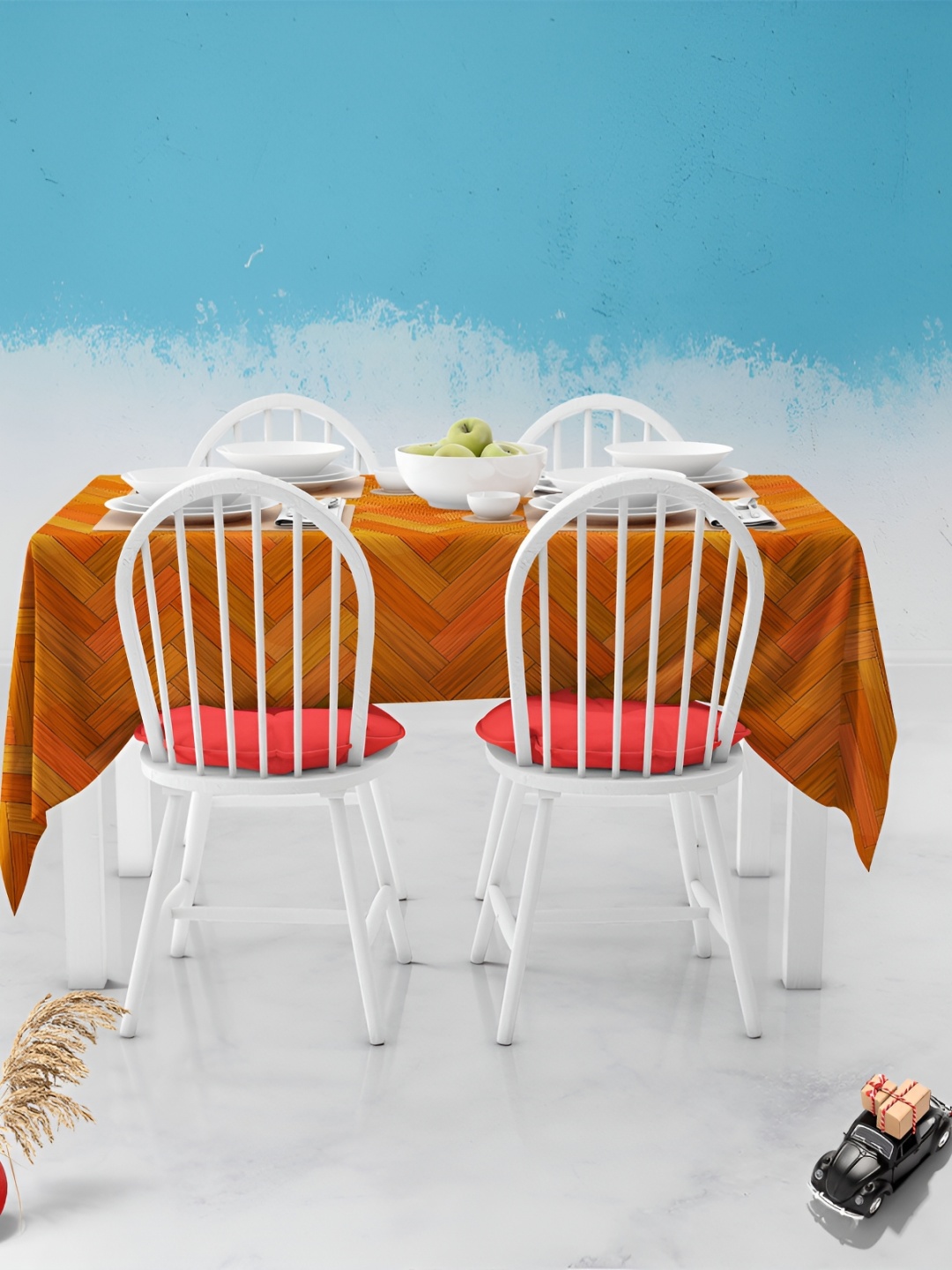 

ArtzFolio Multicoloured Anti-Slip 6-Seater Table Cover, Multi