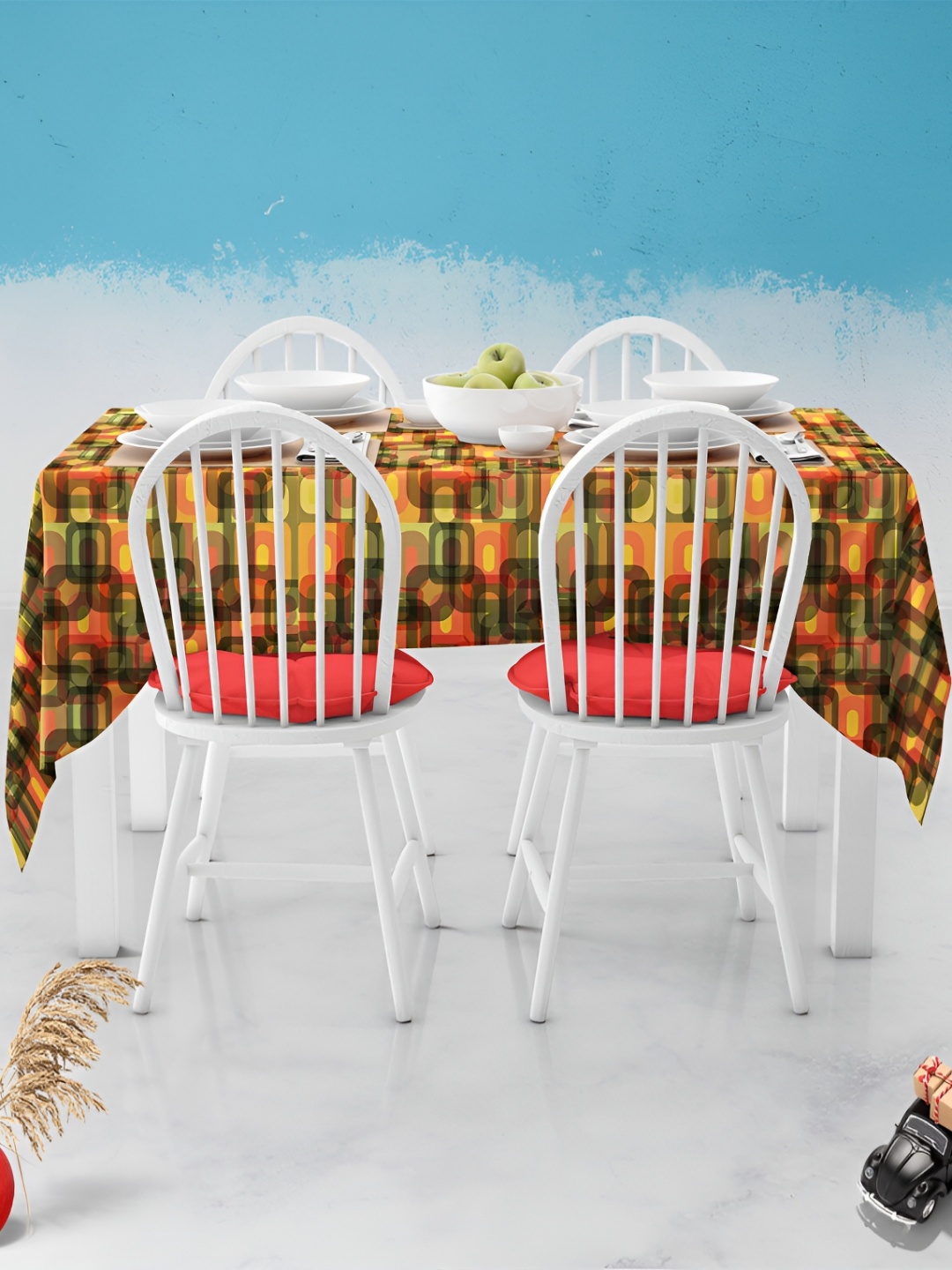 

ArtzFolio Multicoloured Anti-Slip 8-Seater Table Cover, Multi