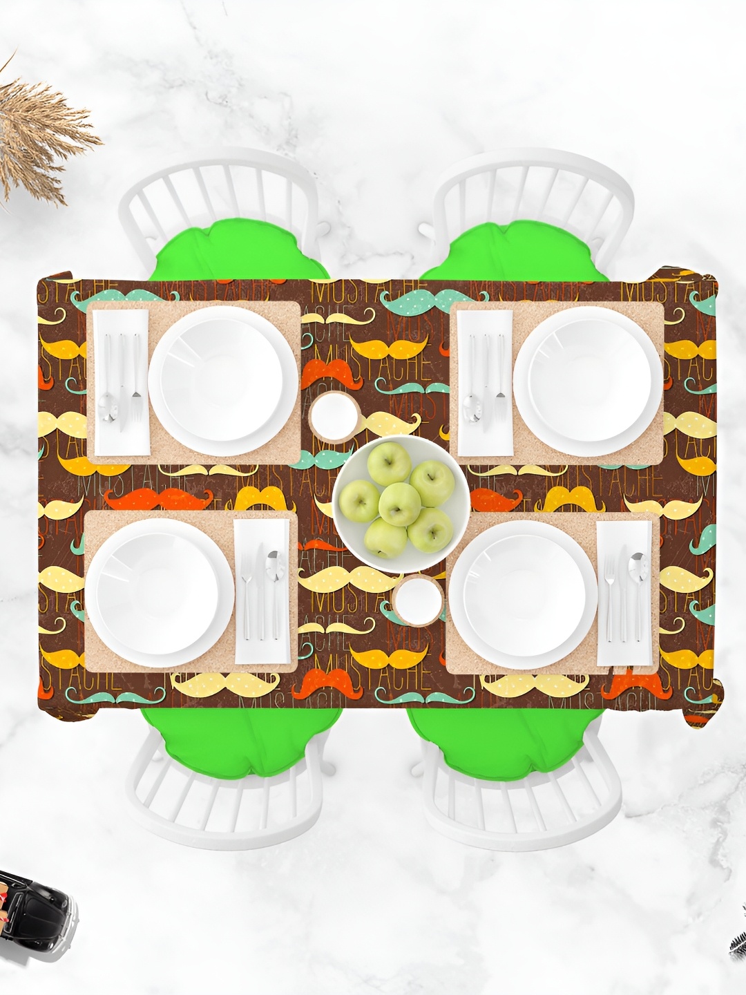 

ArtzFolio Multicoloured Anti-Slip 8-Seater Table Cover, Multi