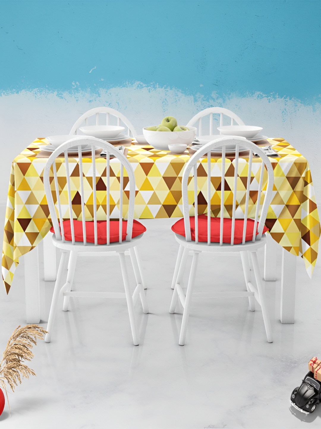 

ArtzFolio Multicoloured Anti-Slip 6-Seater Table Cover, Multi