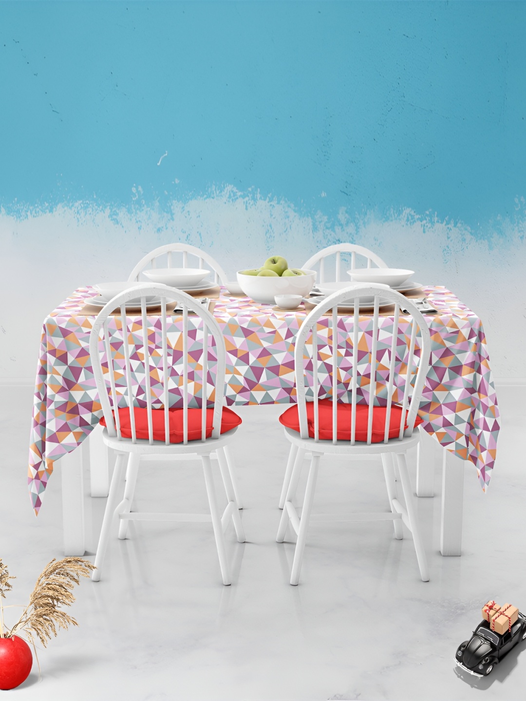 

ArtzFolio Multicoloured Anti-Slip 6-Seater Table Cover, Multi