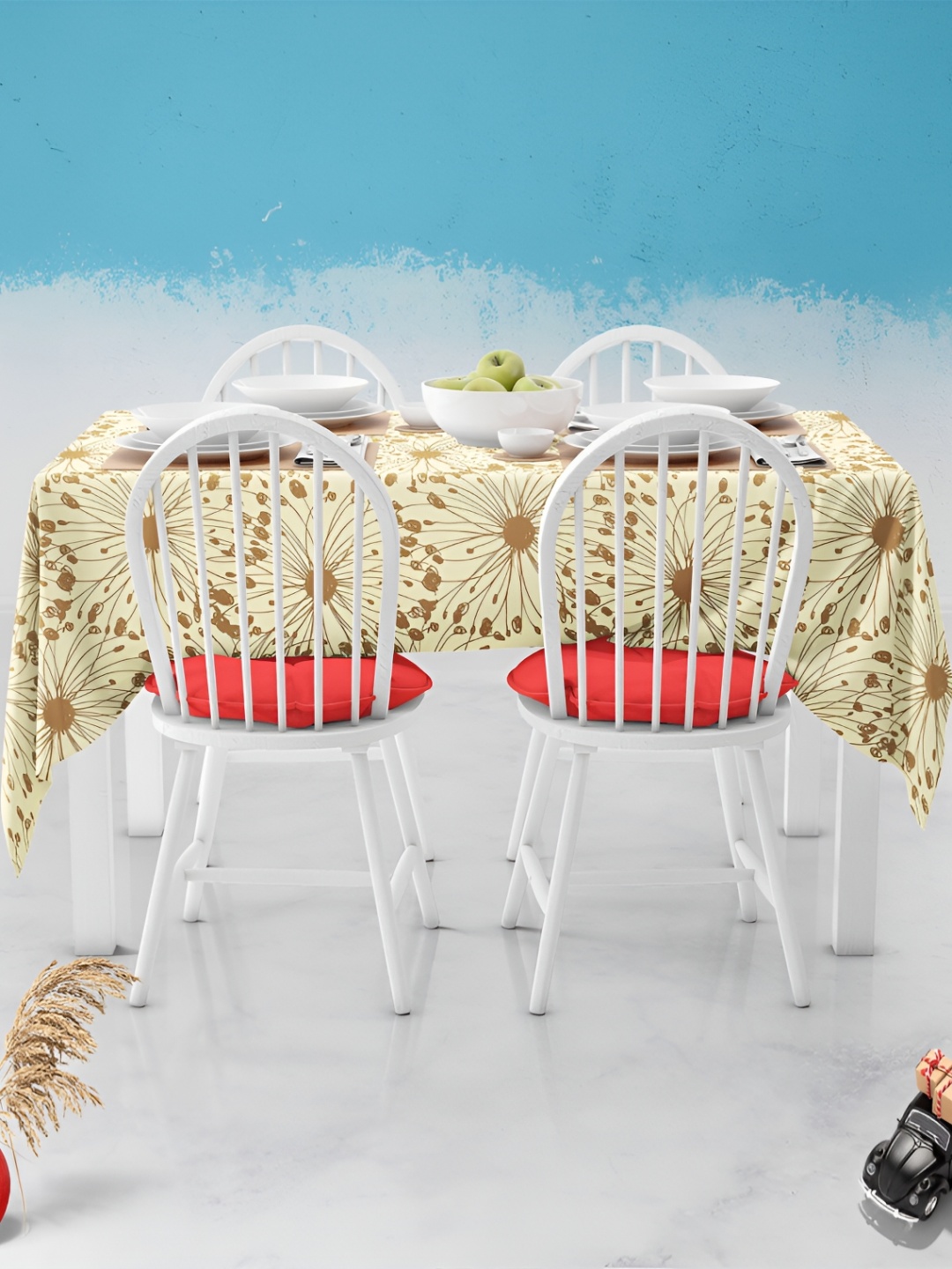 

ArtzFolio Multicoloured Anti-Slip 6-Seater Table Cover, Multi