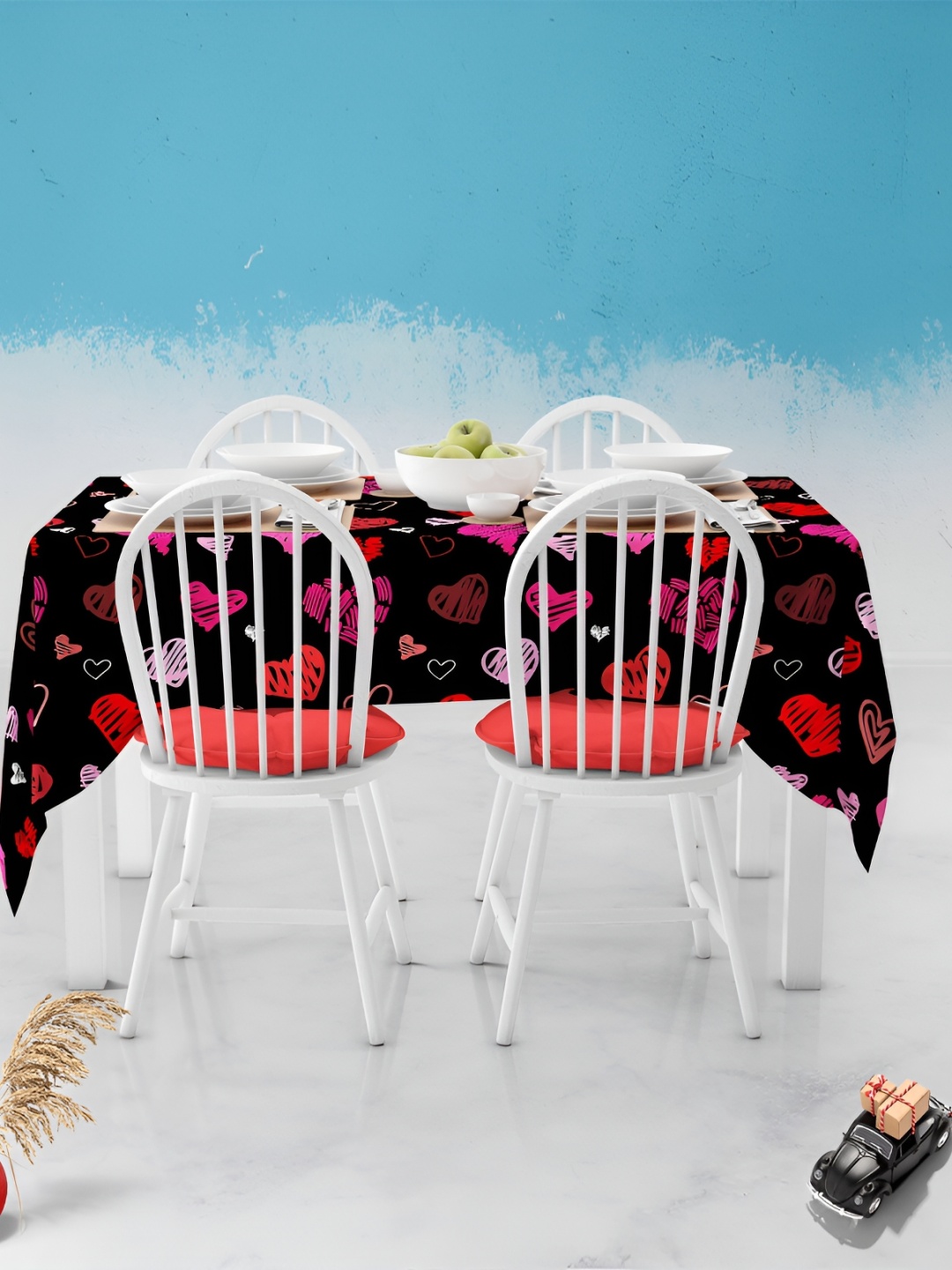 

ArtzFolio Multicoloured Anti-Slip 6-Seater Table Cover, Multi