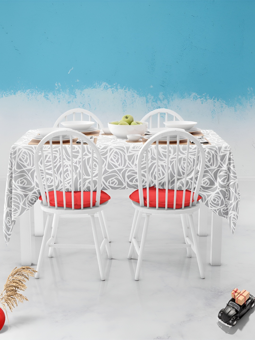 

ArtzFolio Multicoloured Anti-Slip 4-Seater Table Cover, Multi