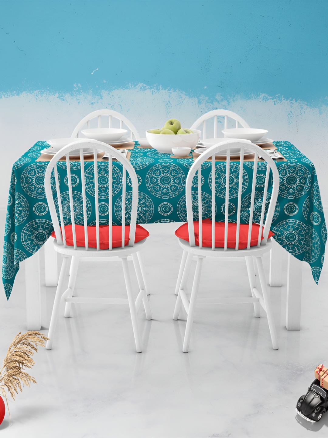 

ArtzFolio Multicoloured Anti-Slip 8-Seater Table Cover, Multi