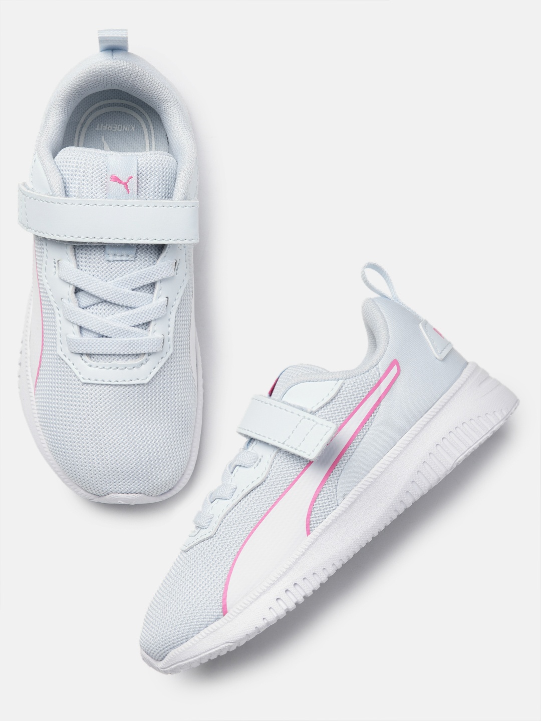 

Puma Infant Babies Textured Flyer Flex AC Trainer Sneakers, Blue