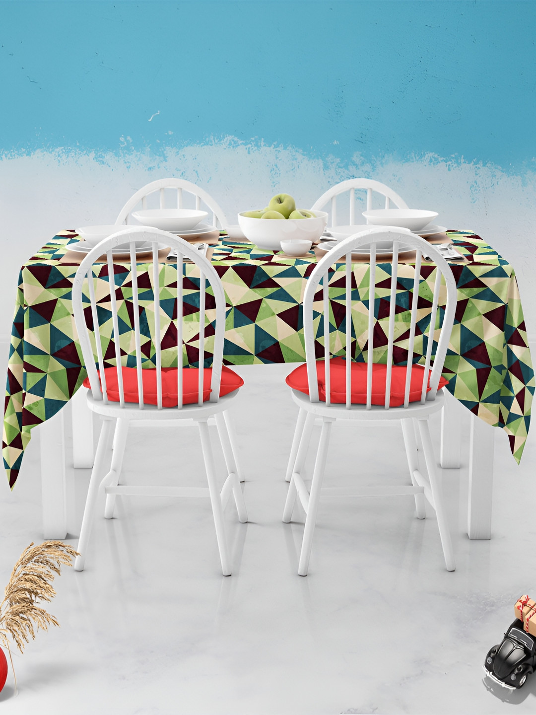 

ArtzFolio Multicoloured Anti-Slip 8-Seater Table Cover, Multi