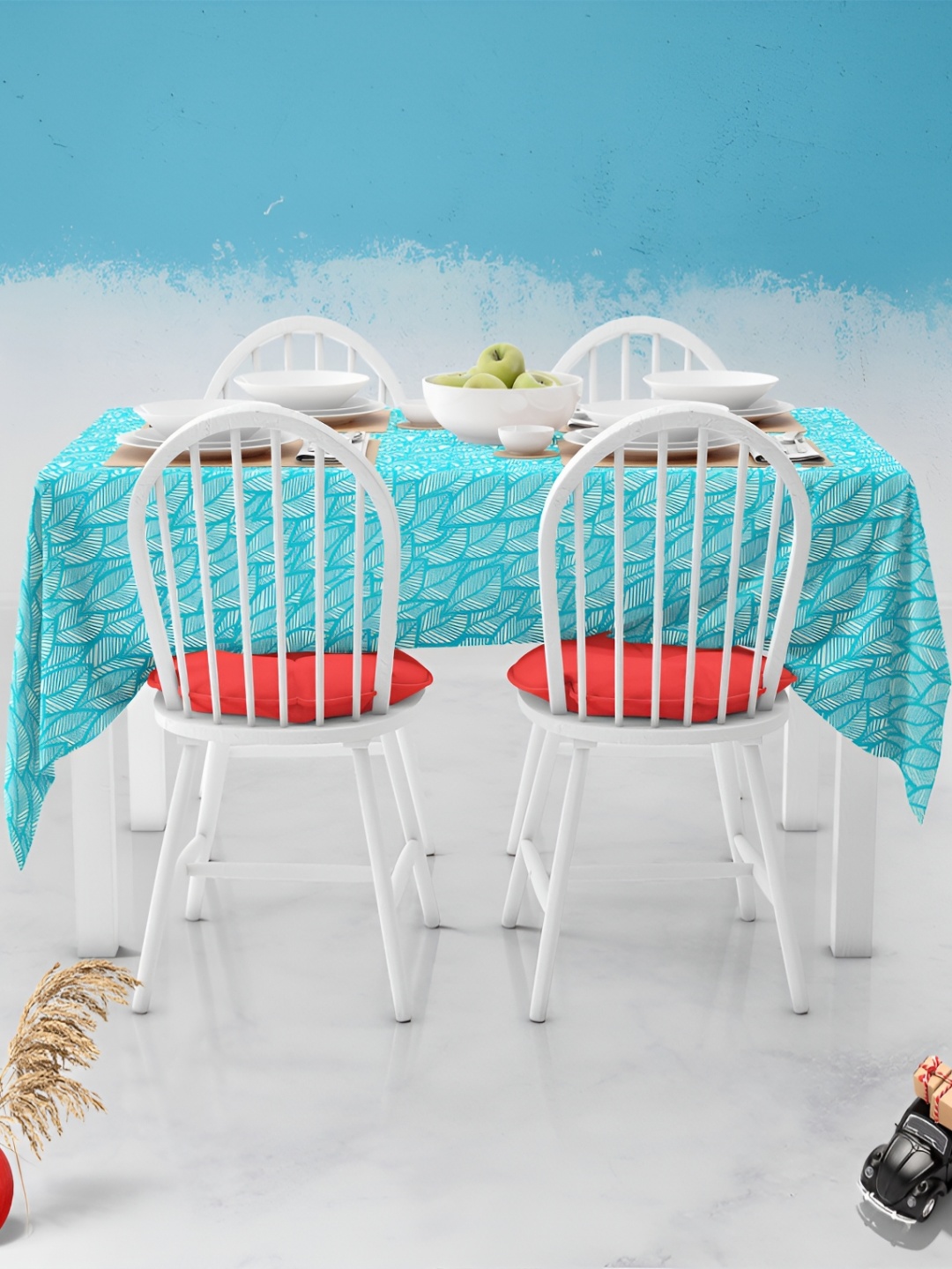 

ArtzFolio Multicoloured Anti-Slip 4-Seater Table Cover, Multi