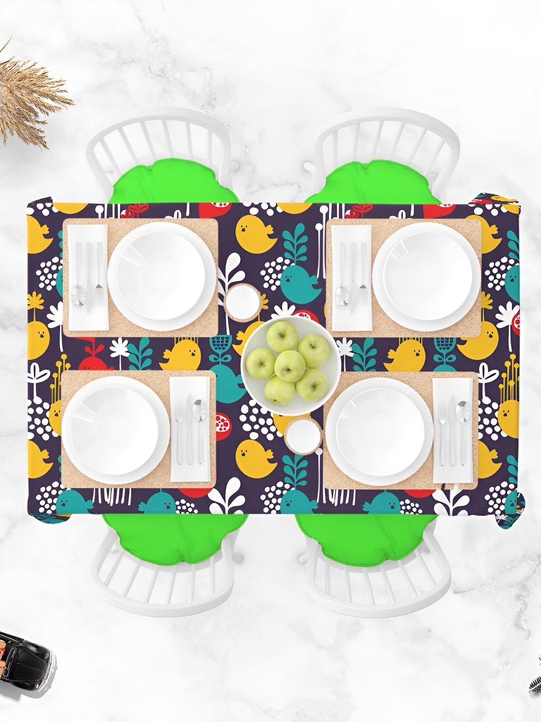 

ArtzFolio Multicoloured Anti-Slip 8-Seater Table Cover, Multi