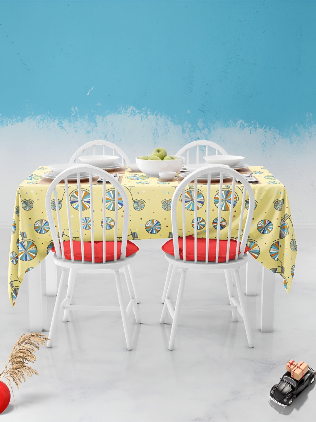 

ArtzFolio Multicoloured Anti-Slip 6-Seater Table Cover, Multi