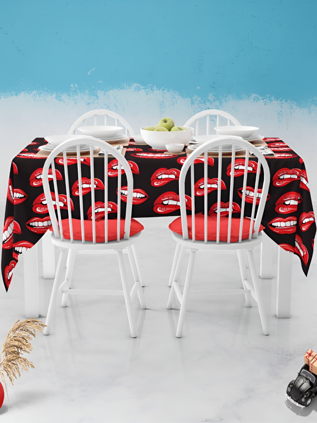 

ArtzFolio Multicoloured Anti-Slip 6-Seater Table Cover, Multi