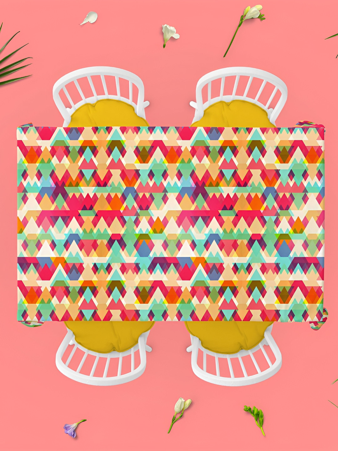 

ArtzFolio Multicoloured Anti-Slip 8-Seater Table Cover, Multi