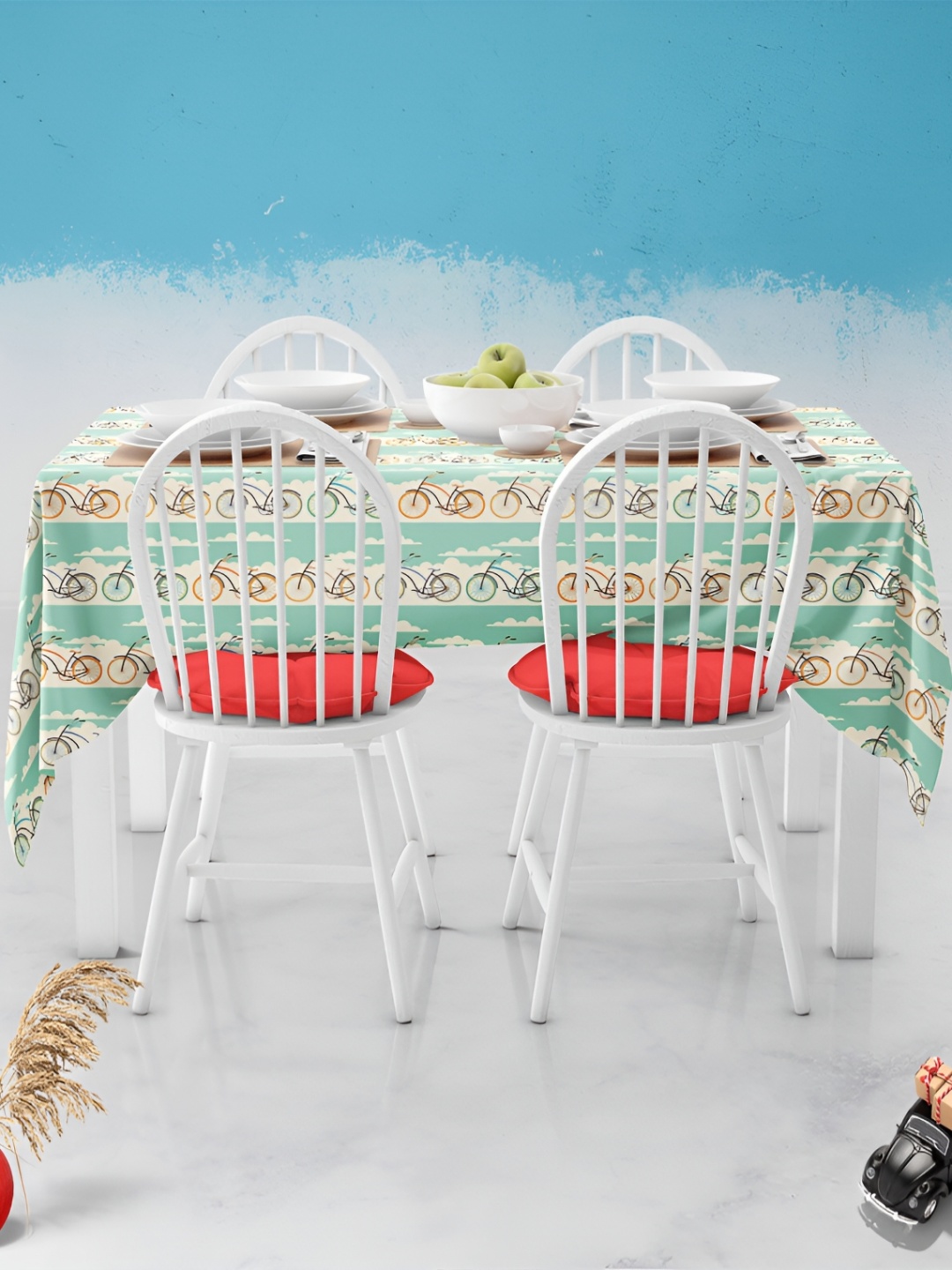 

ArtzFolio Multicoloured Anti-Slip 6-Seater Table Cover, Multi