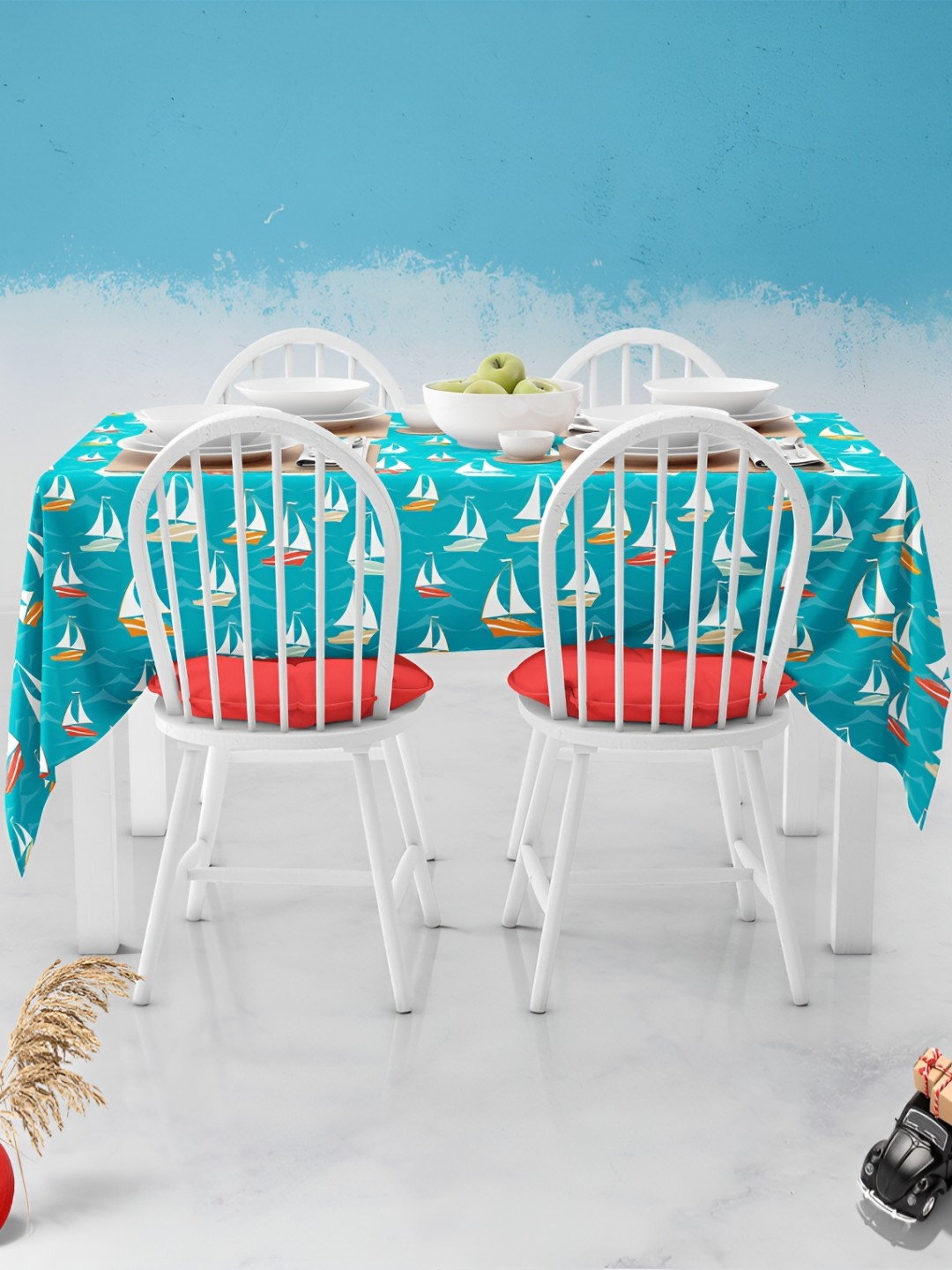 

ArtzFolio Multicoloured Anti-Slip 6-Seater Table Cover, Multi