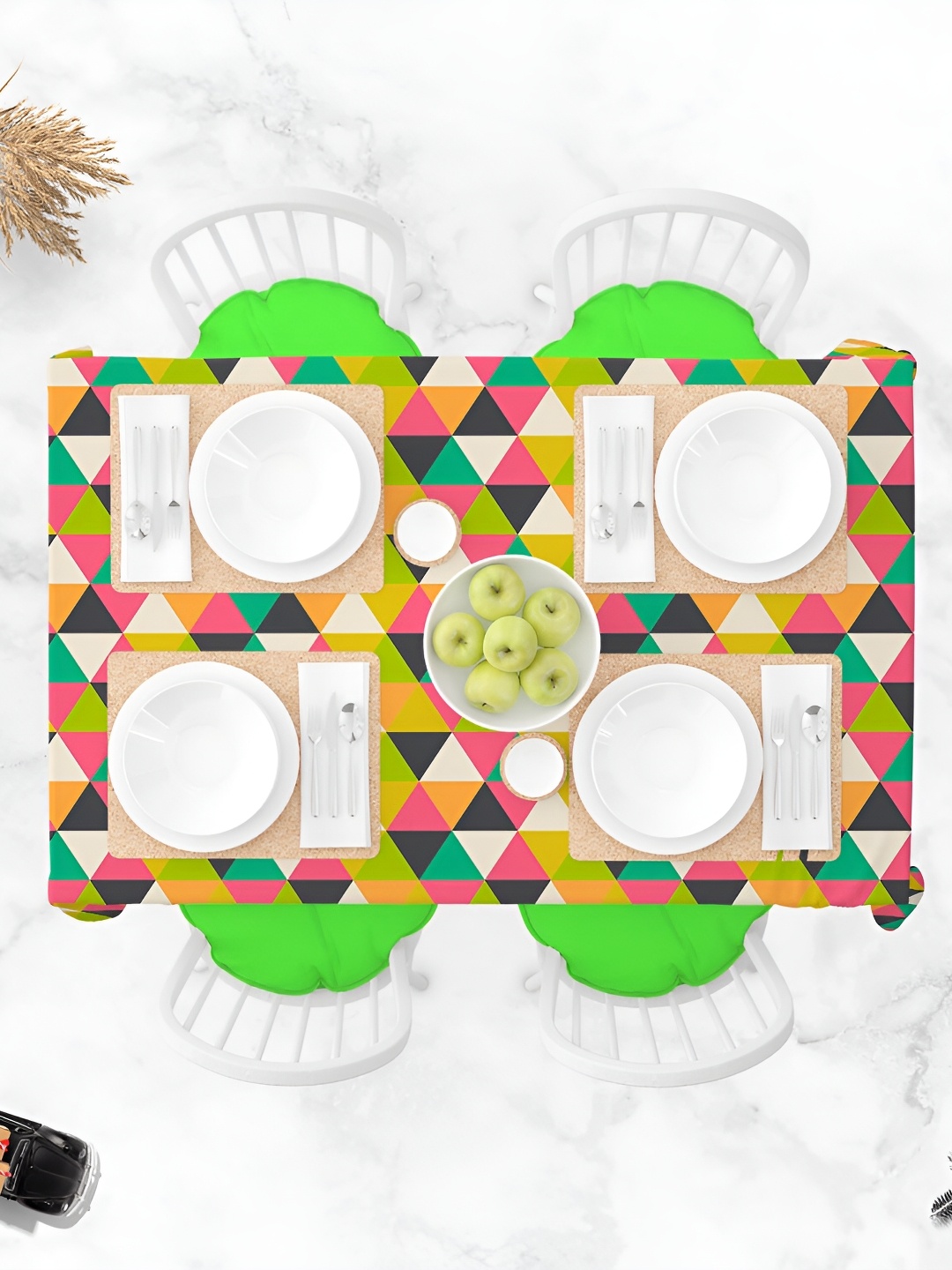 

ArtzFolio Multicoloured Anti-Slip 8-Seater Table Cover, Multi