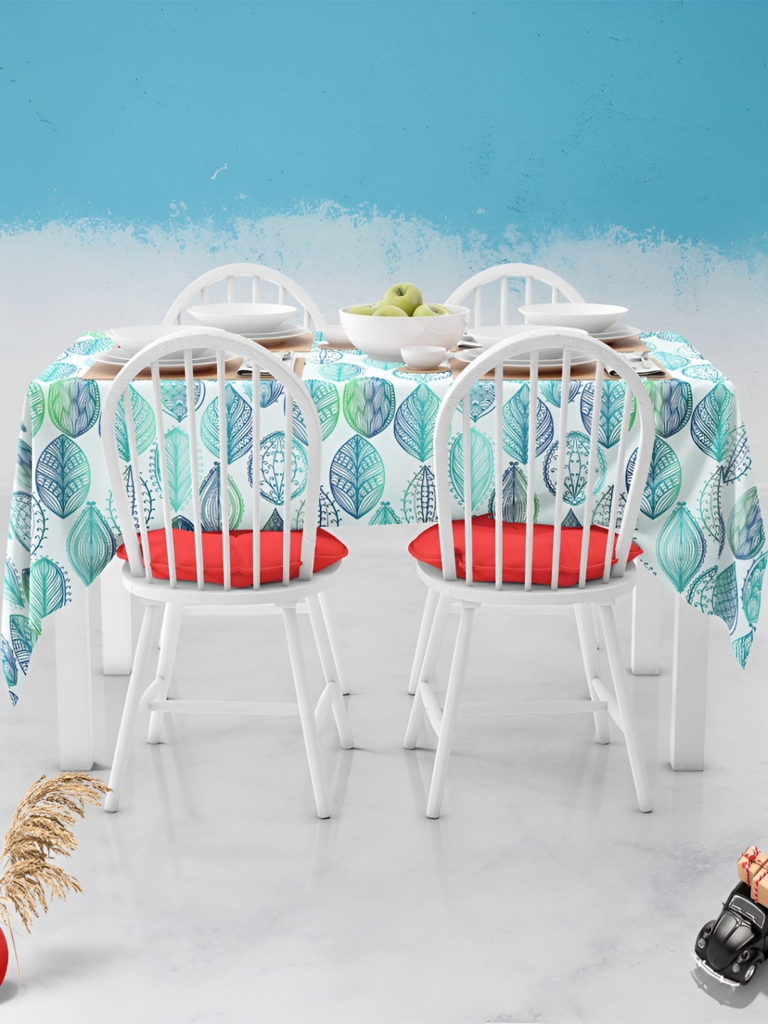

ArtzFolio Multicoloured Anti-Slip 6-Seater Table Cover, Multi