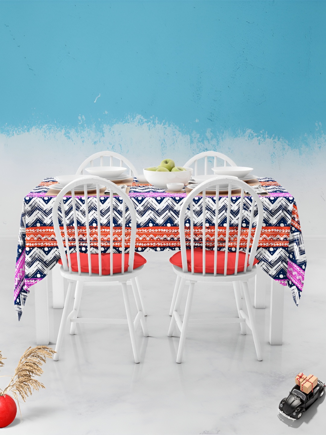 

ArtzFolio Multicoloured Anti-Slip 6-Seater Table Cover, Multi