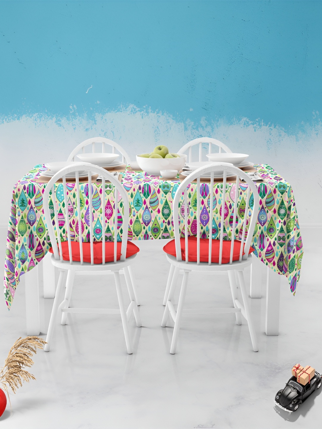 

ArtzFolio Multicoloured Anti-Slip 8-Seater Table Cover, Multi