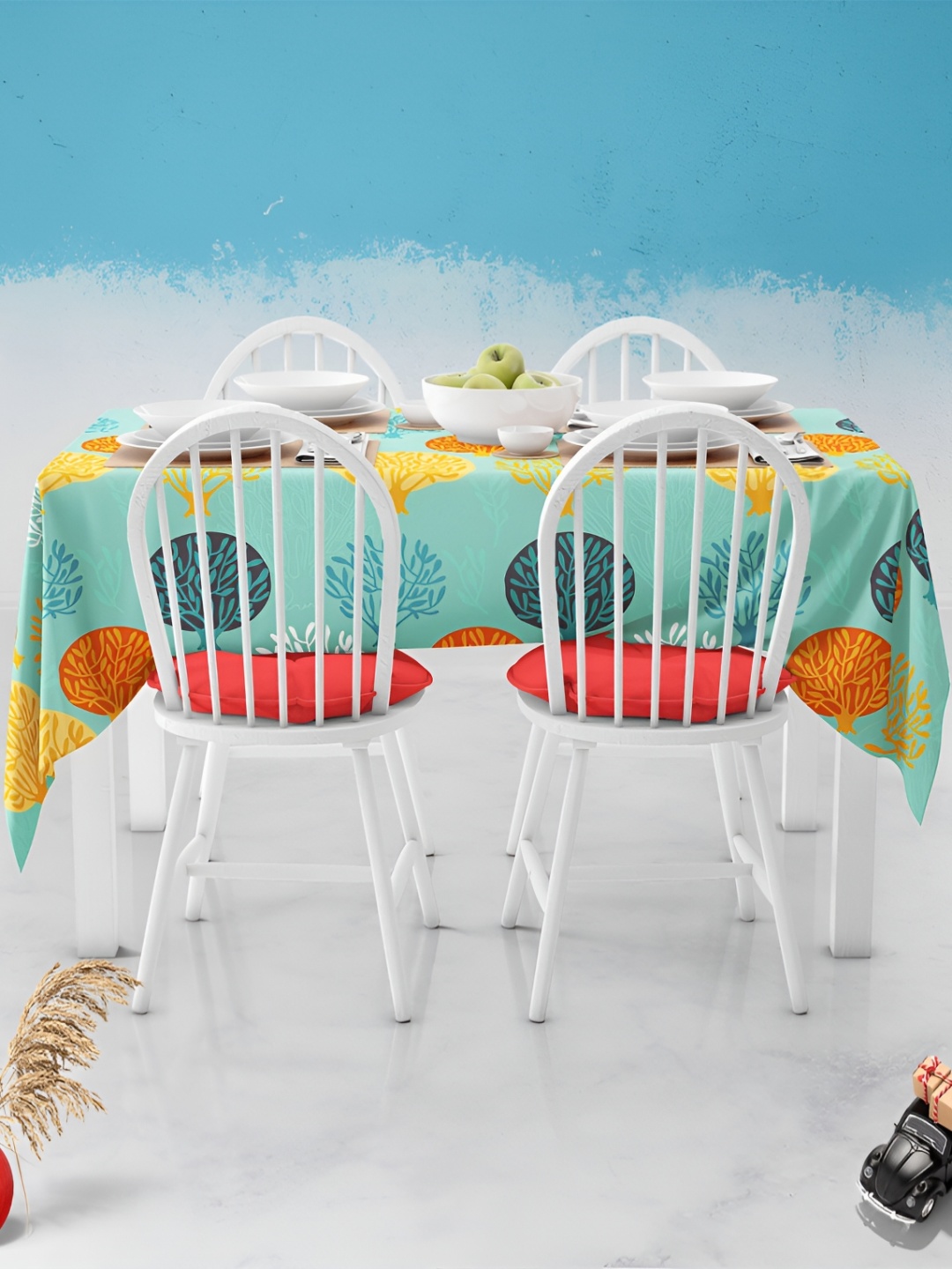 

ArtzFolio Multicoloured Anti-Slip 8-Seater Table Cover, Multi