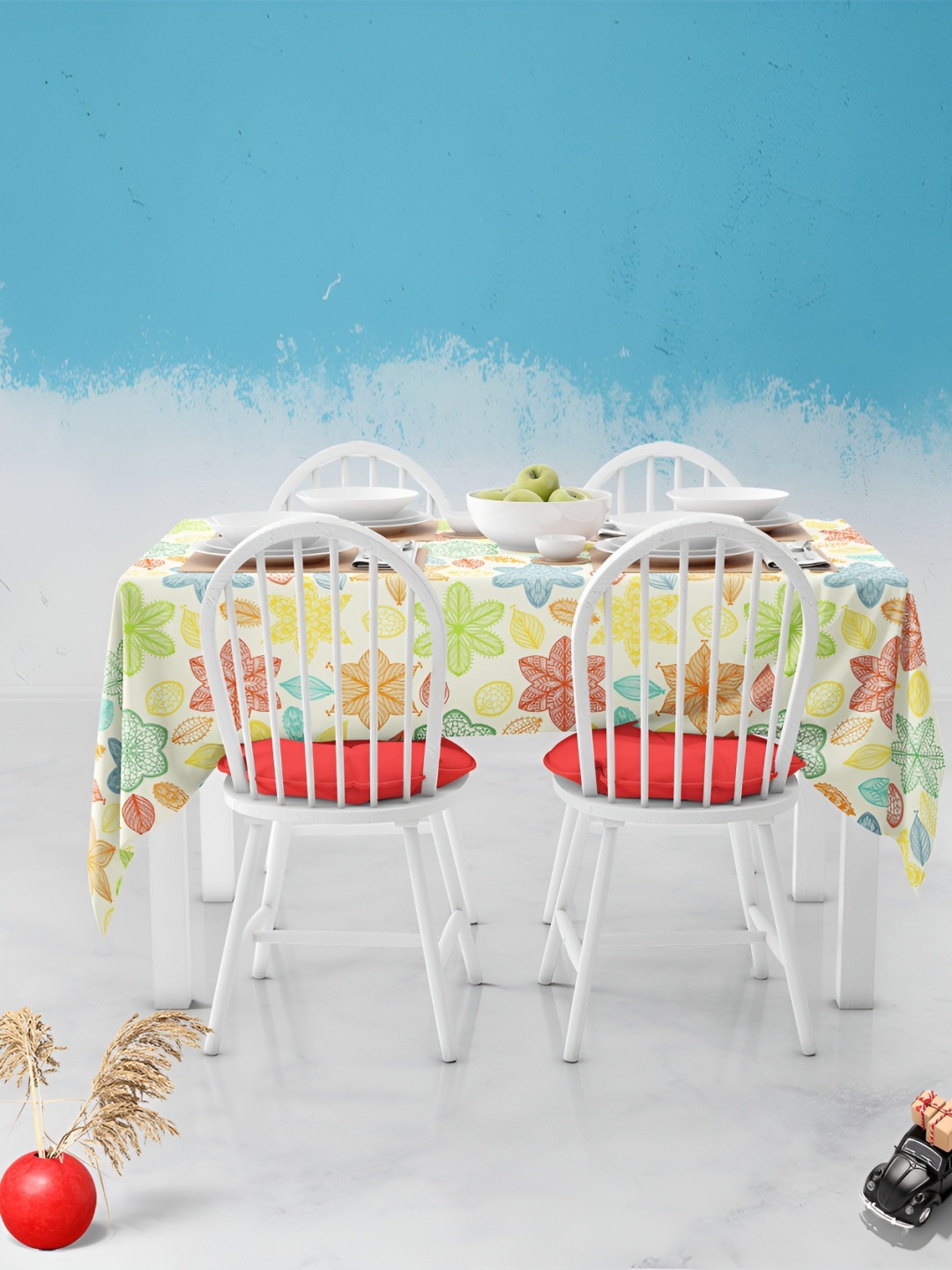 

ArtzFolio Multicoloured Anti-Slip 8-Seater Table Cover, Multi