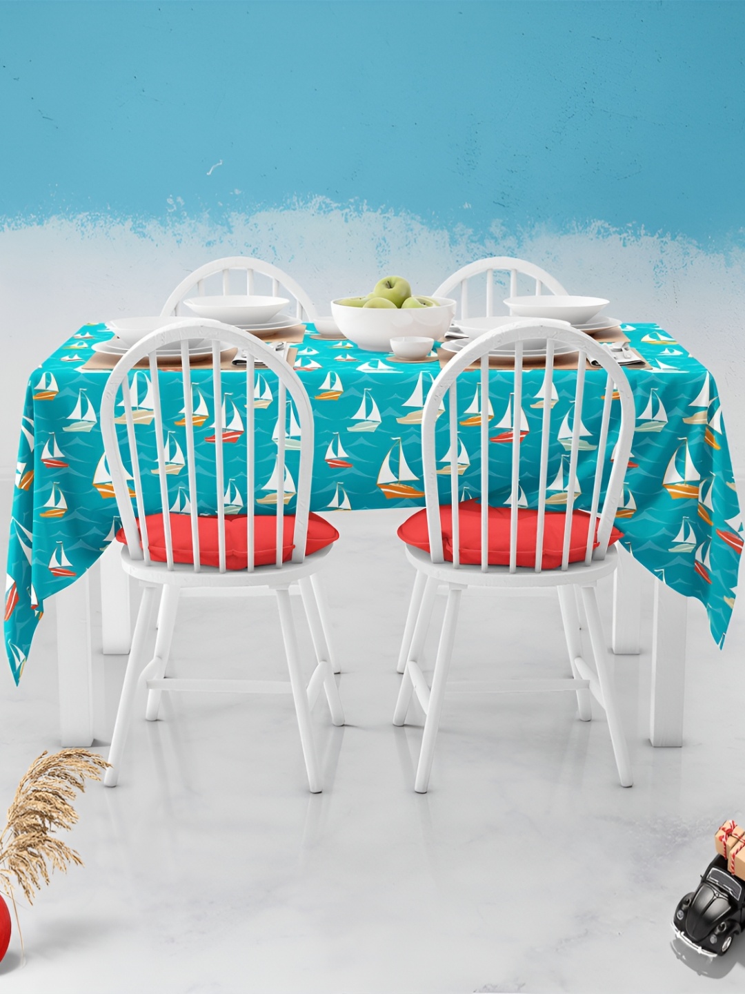 

ArtzFolio Multicoloured Anti-Slip 8-Seater Table Cover, Multi