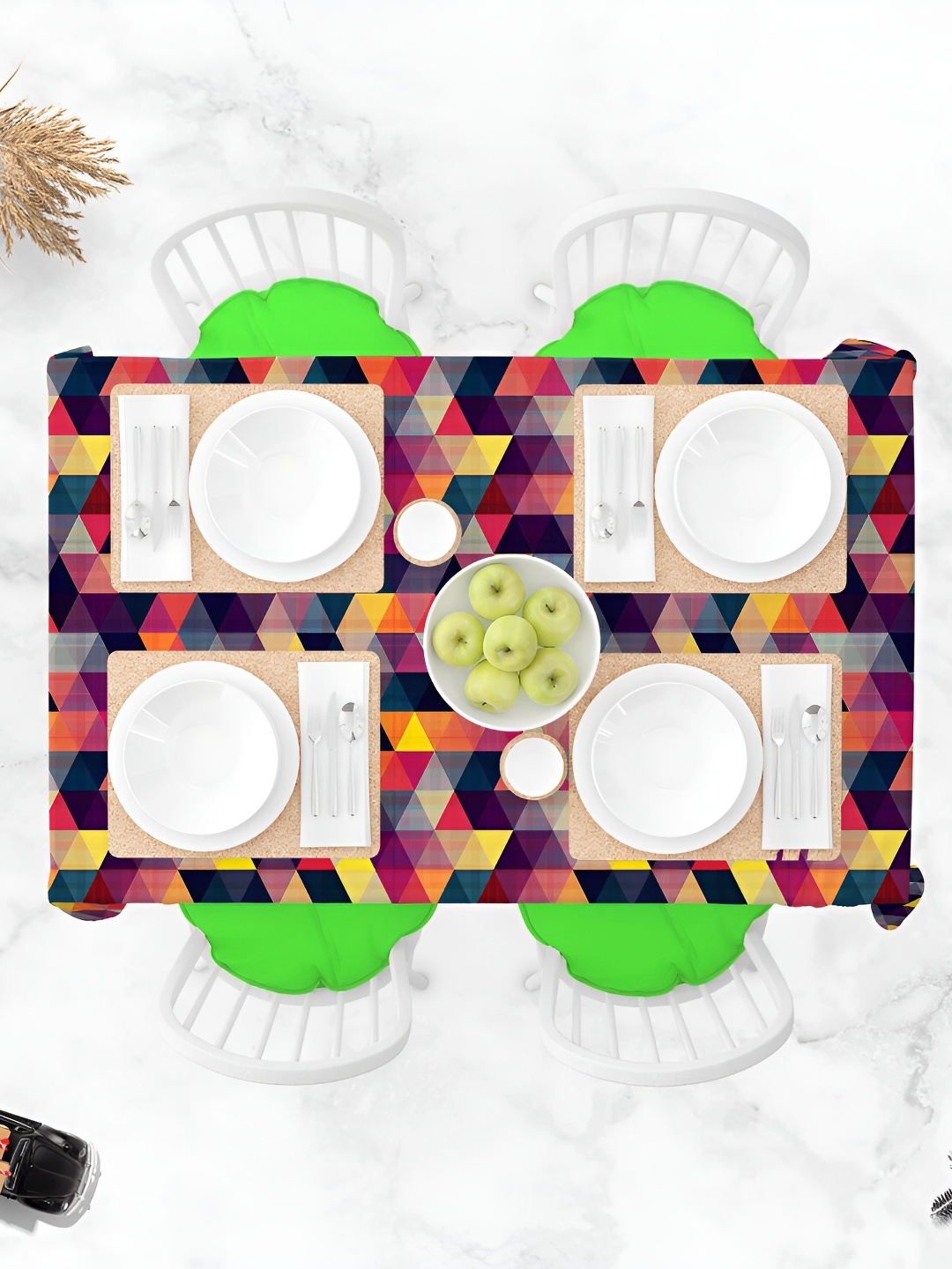 

ArtzFolio Multicoloured Anti-Slip 6-Seater Table Cover, Multi