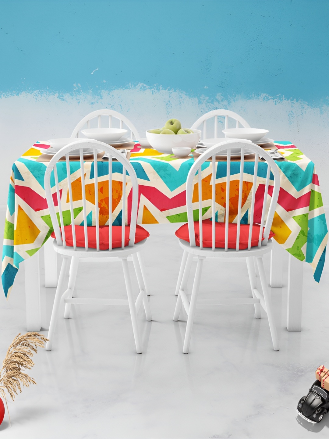 

ArtzFolio Multicoloured Anti-Slip 8-Seater Table Cover, Multi