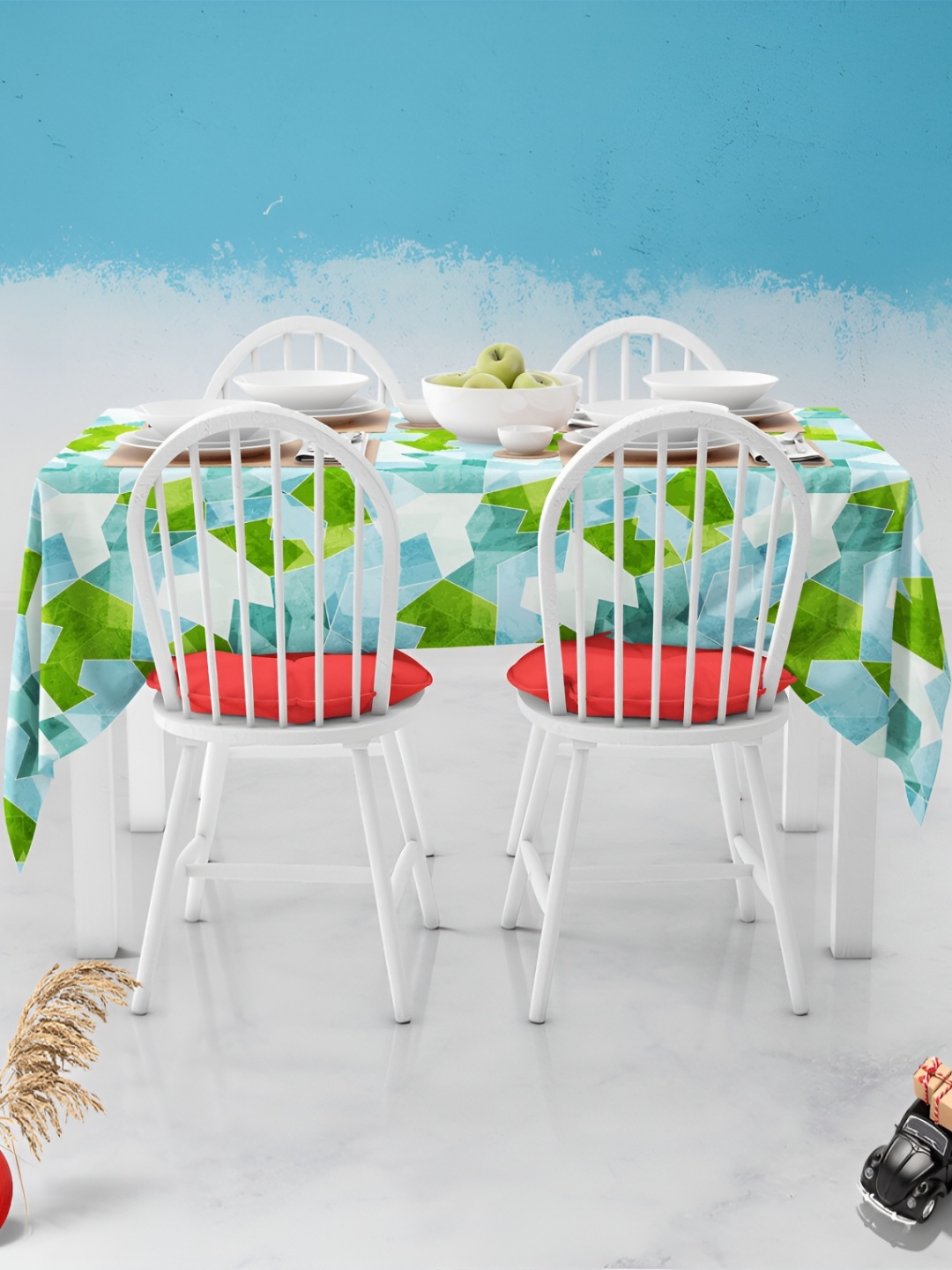

ArtzFolio Multicoloured Anti-Slip 8-Seater Table Cover, Multi