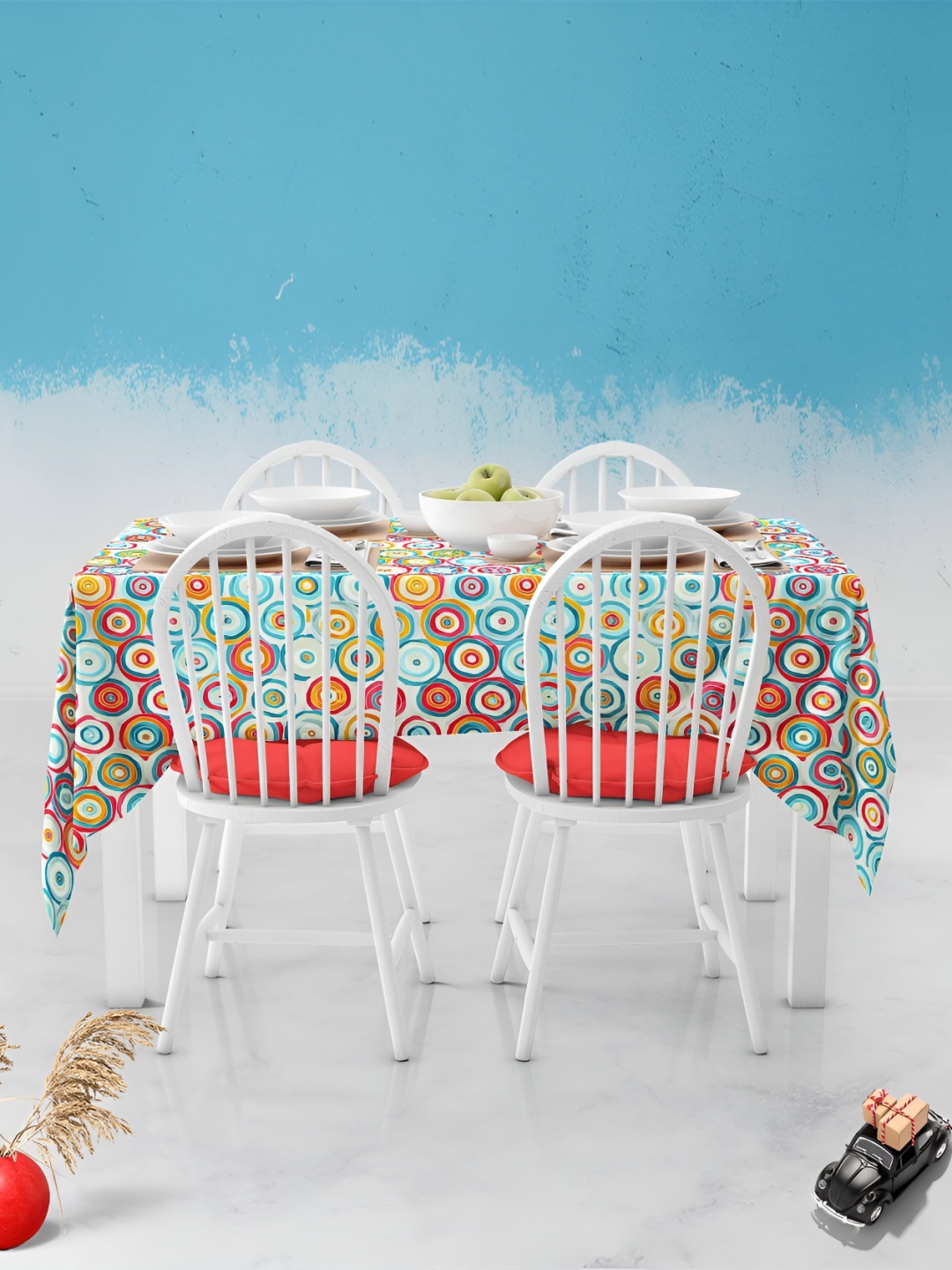 

ArtzFolio Multicoloured Anti-Slip 8-Seater Table Cover, Multi