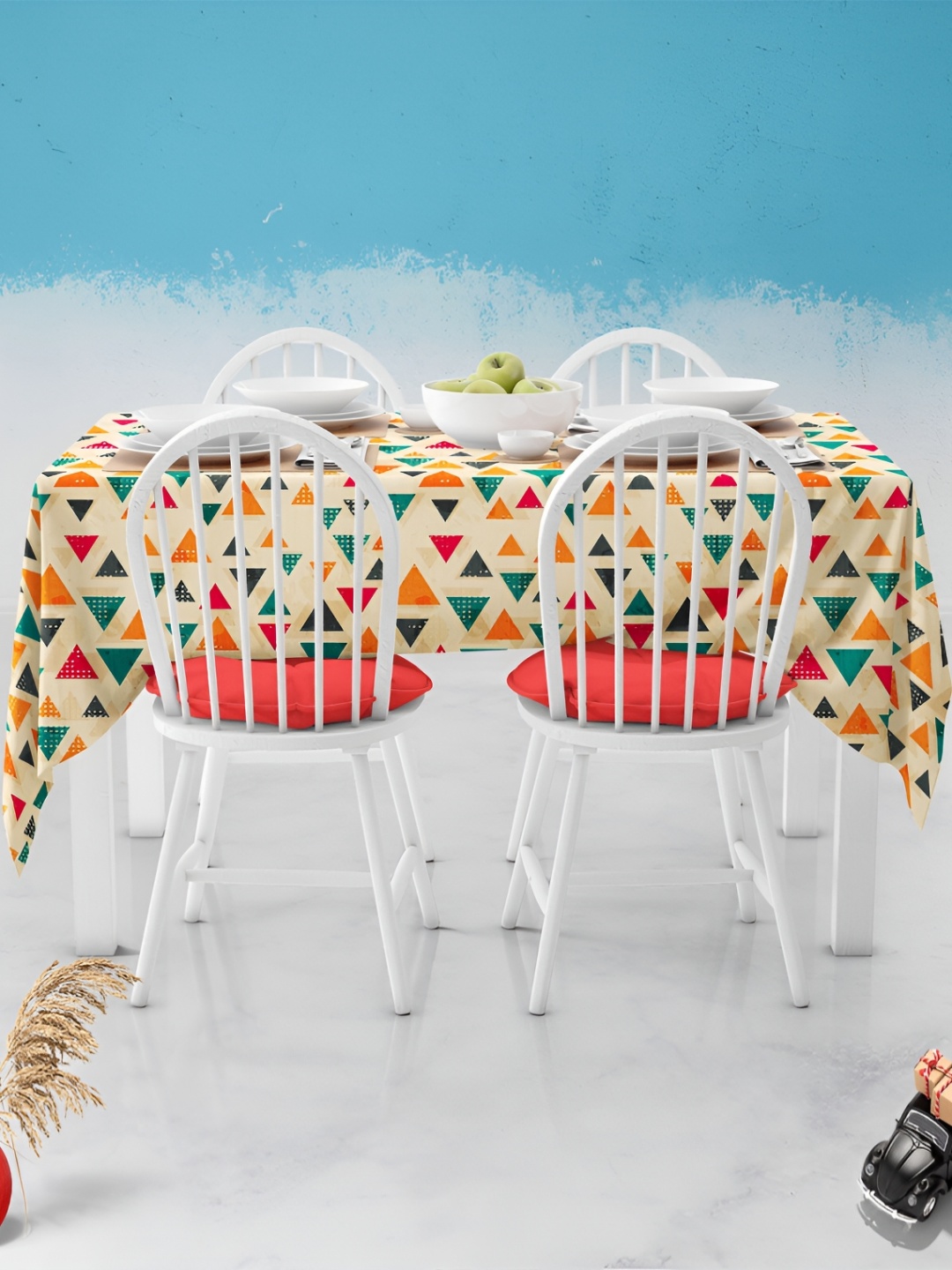 

ArtzFolio Multicoloured Anti-Slip 8-Seater Table Cover, Multi