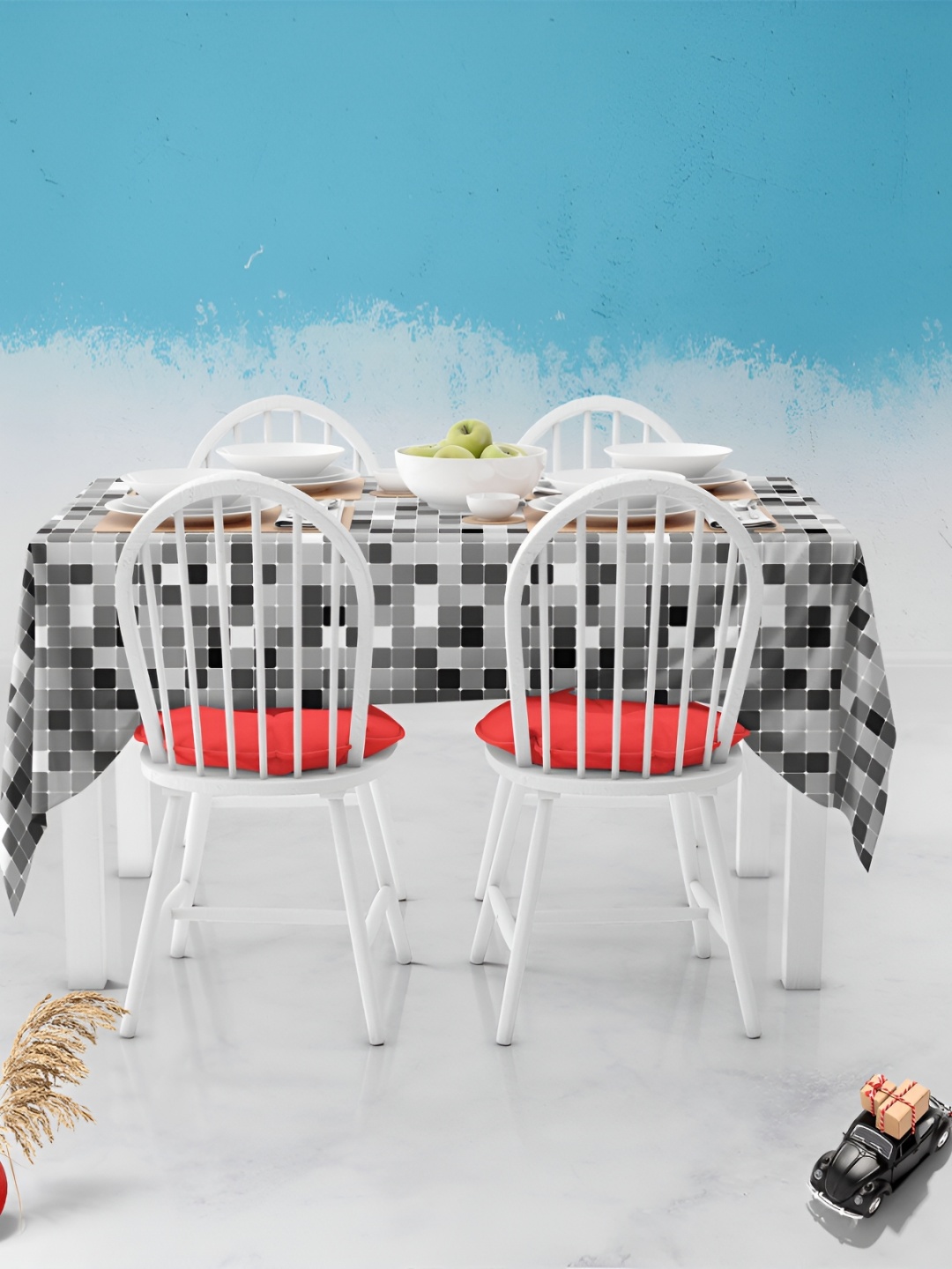 

ArtzFolio Multicoloured Anti-Slip 4-Seater Table Cover, Multi