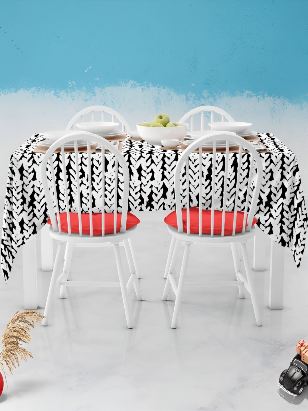 

ArtzFolio Multicoloured Anti-Slip 6-Seater Table Cover, Multi