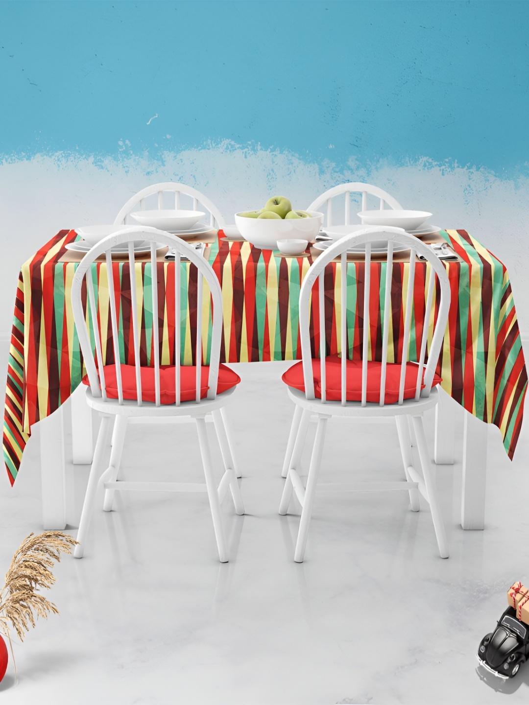 

ArtzFolio Multicoloured Anti-Slip 6-Seater Table Cover, Multi