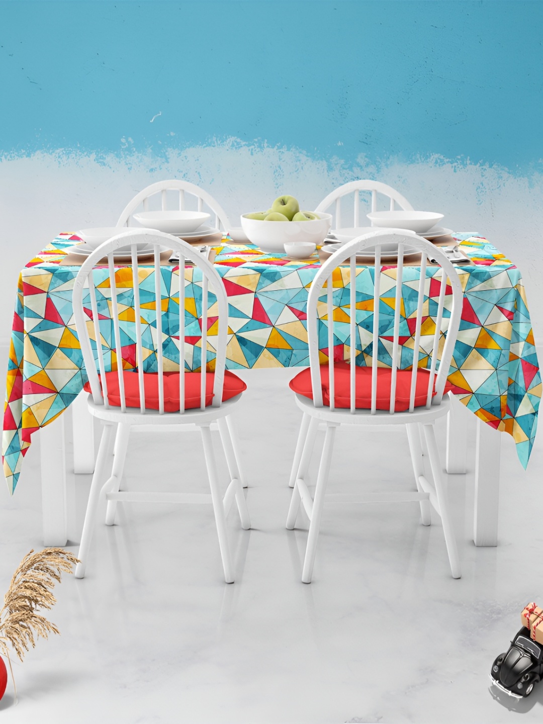 

ArtzFolio Multicoloured Anti-Slip 8-Seater Table Cover, Multi