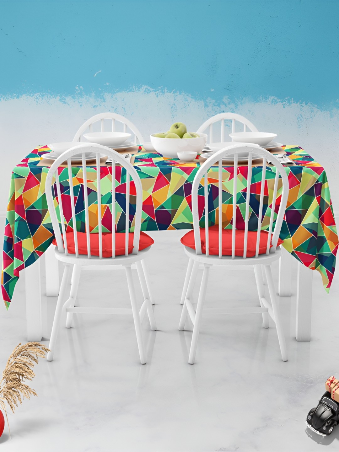 

ArtzFolio Multicoloured Anti-Slip 8-Seater Table Cover, Multi