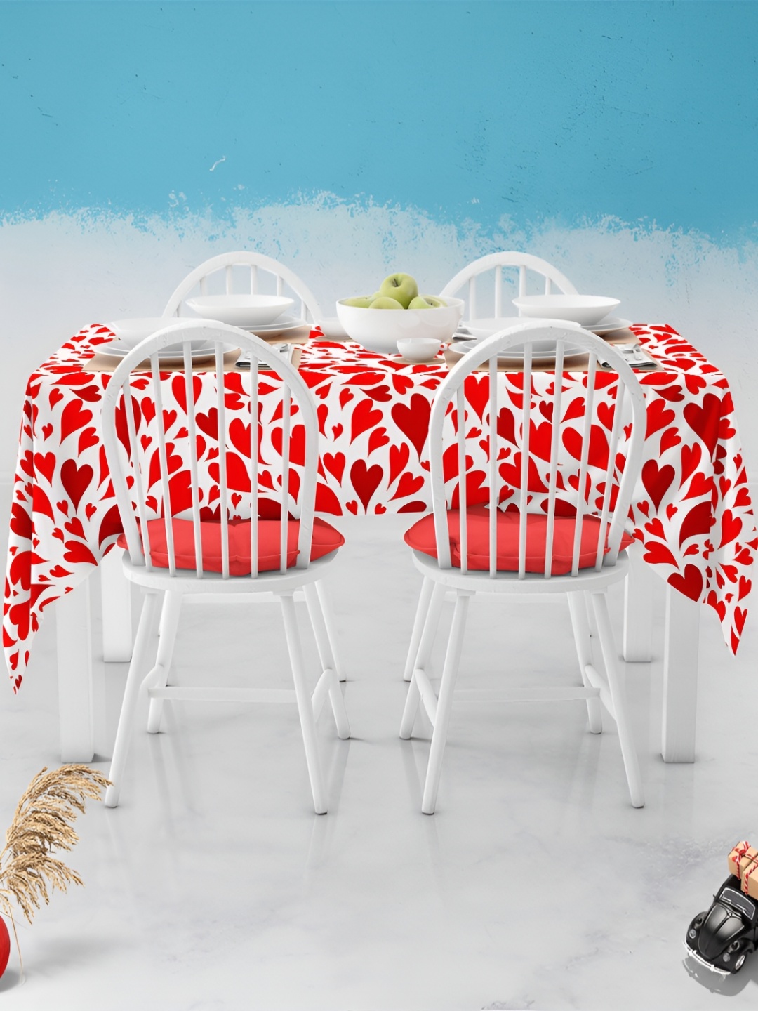 

ArtzFolio Multicoloured Anti-Slip 4-Seater Table Cover, Multi