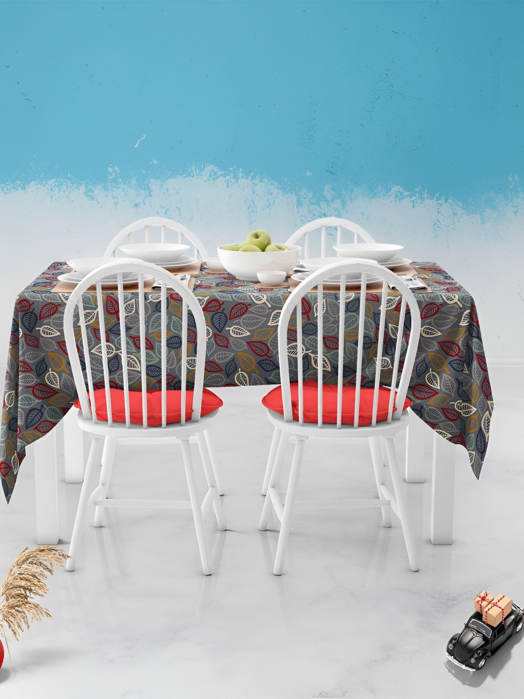 

ArtzFolio Multicoloured Anti-Slip 6-Seater Table Cover, Multi