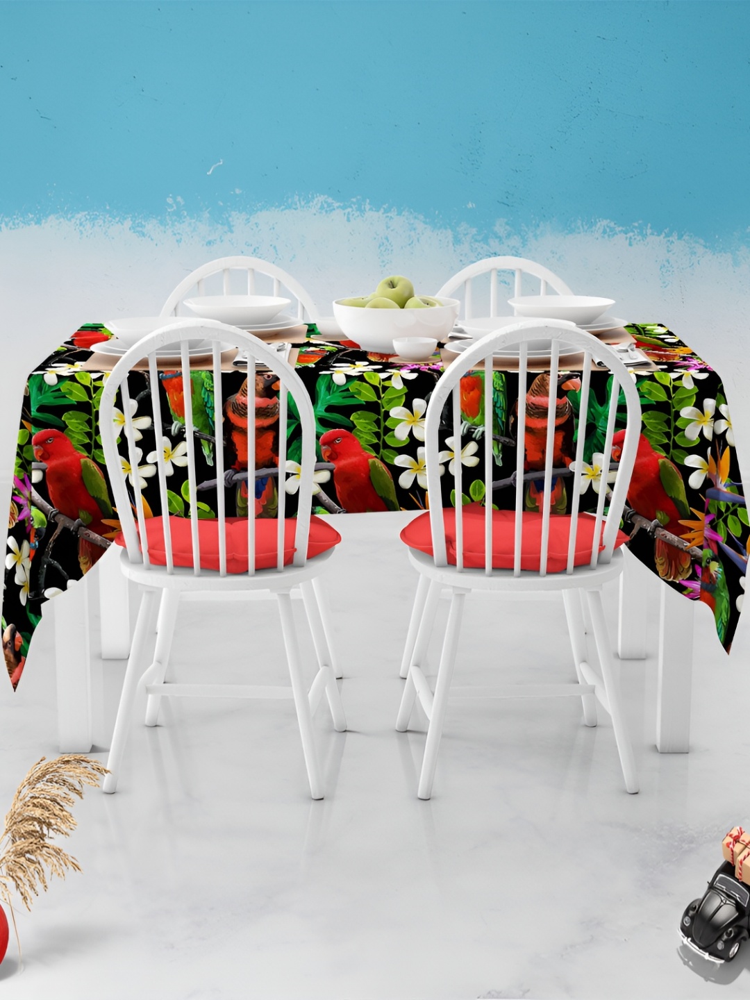 

ArtzFolio Multicoloured Anti-Slip 8-Seater Table Cover, Multi