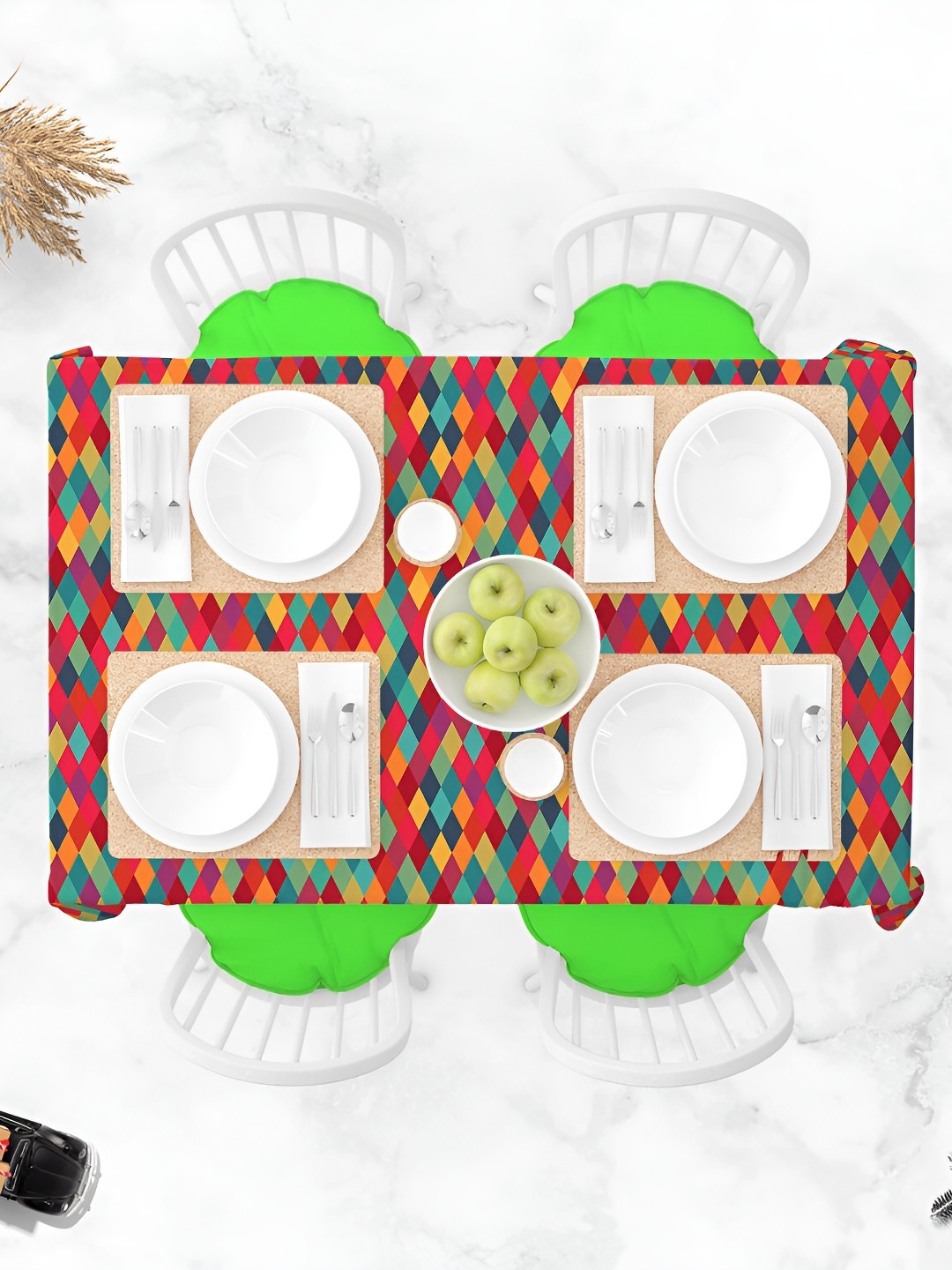 

ArtzFolio Multicoloured Anti-Slip 8-Seater Table Cover, Multi