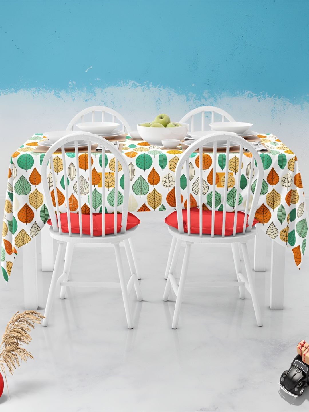 

ArtzFolio Multicoloured Anti-Slip 6-Seater Table Cover, Multi