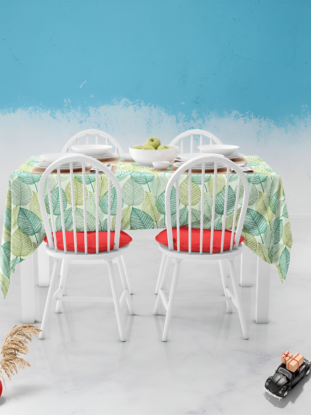 

ArtzFolio Multicoloured Anti-Slip 4-Seater Table Cover, Multi