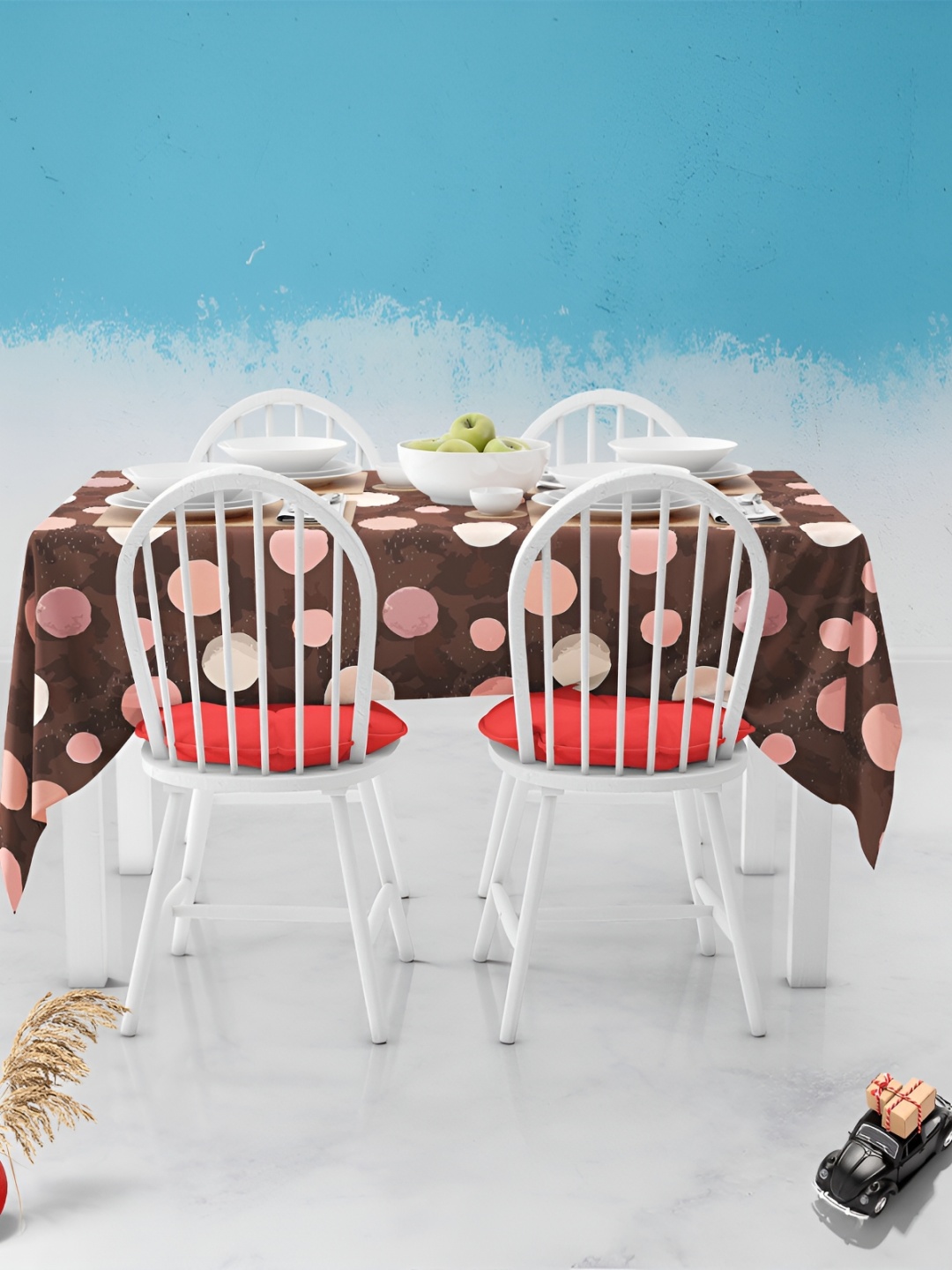 

ArtzFolio Multicoloured Anti-Slip 4-Seater Table Cover, Multi